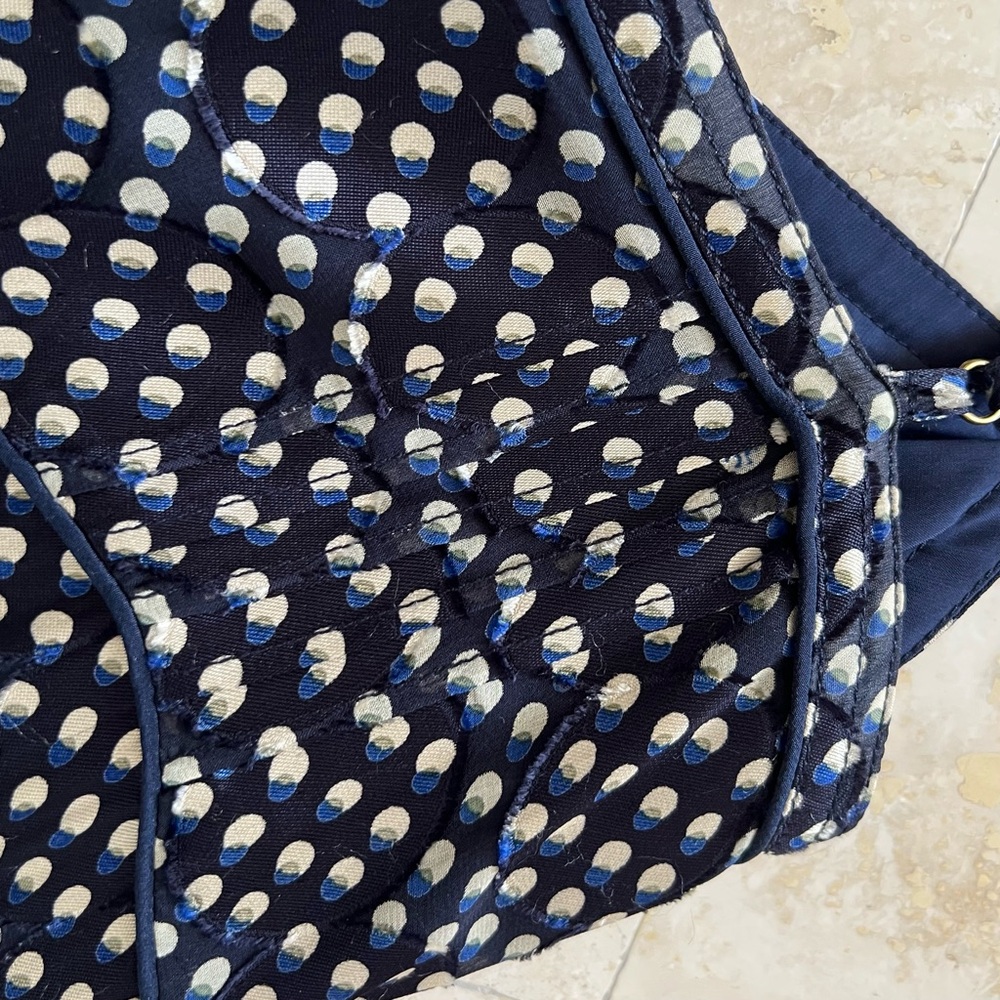 Tory Burch Silk Polka Dots Tea Length Dress with Shaw NWOT - Picture 13 of 15